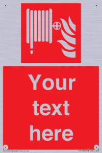 Custom Fire hose reel Sign